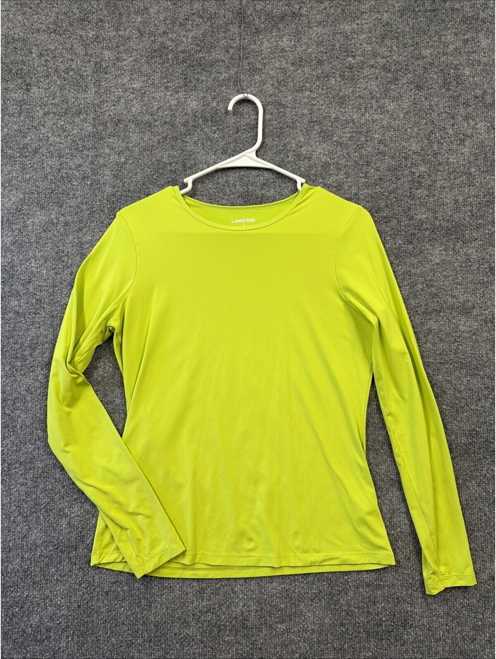 Lands End Womens Rashard Lime Green Small 6–8 Swimwear Outdoor Active Top